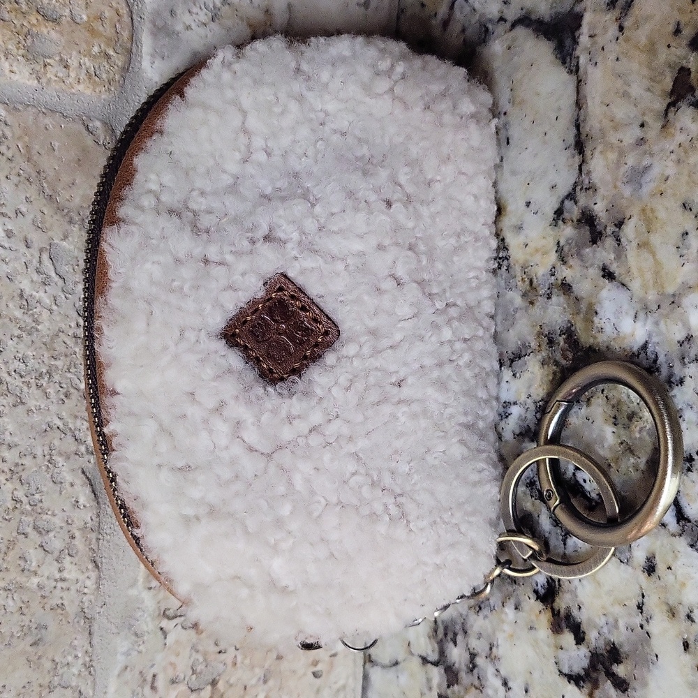 Patricia Nash Sherpa Cosmetic Key Fob Wallet